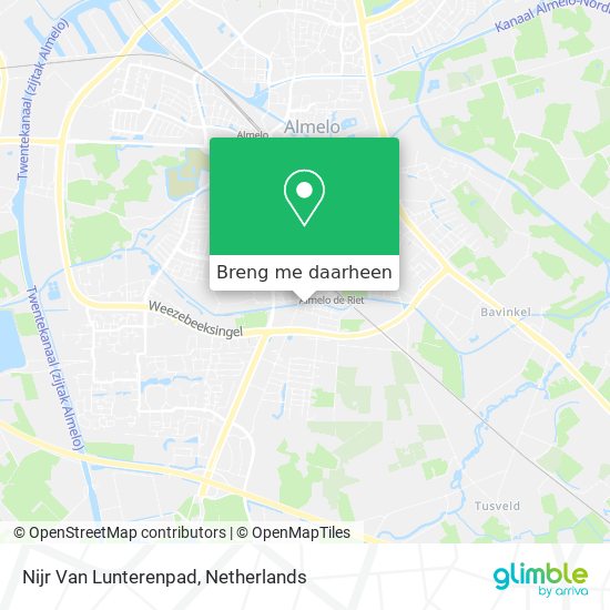Nijr Van Lunterenpad kaart