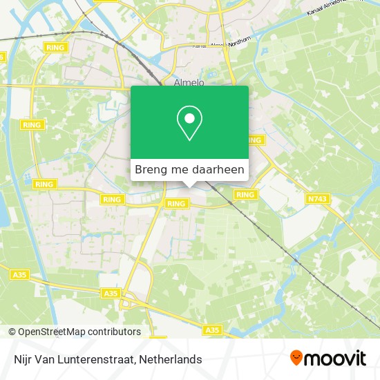 Nijr Van Lunterenstraat kaart