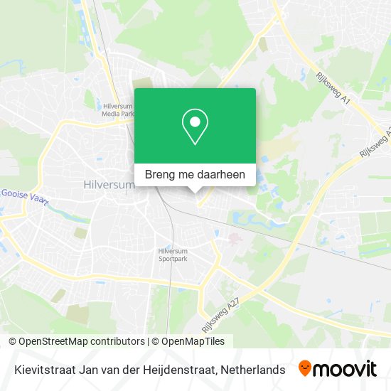 Kievitstraat Jan van der Heijdenstraat kaart