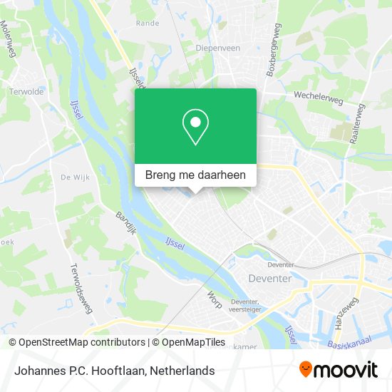 Johannes P.C. Hooftlaan kaart