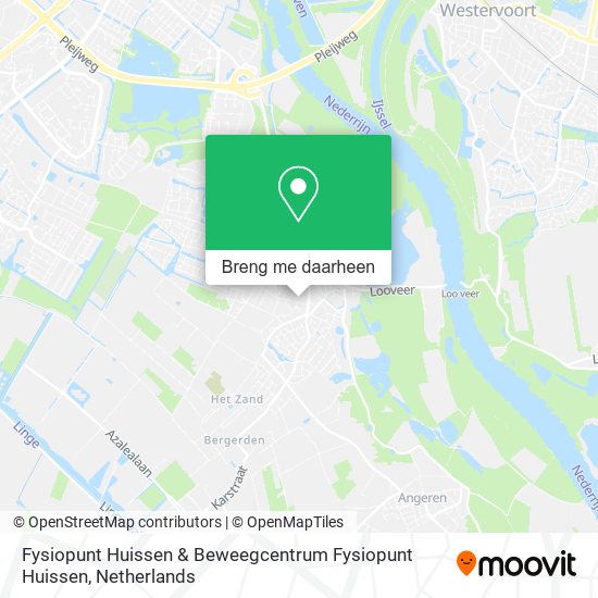 Fysiopunt Huissen & Beweegcentrum Fysiopunt Huissen kaart