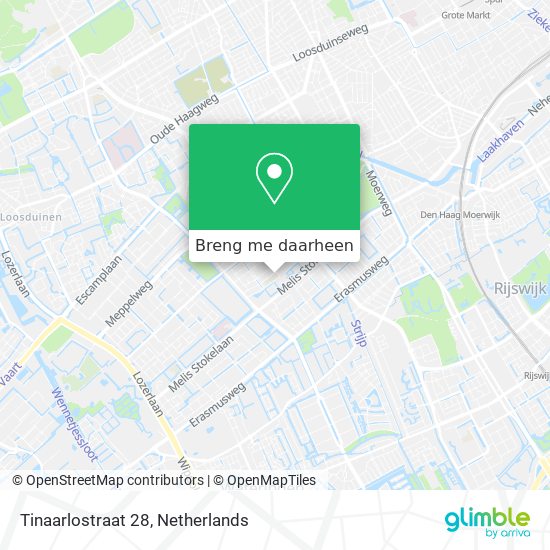 Tinaarlostraat 28 kaart