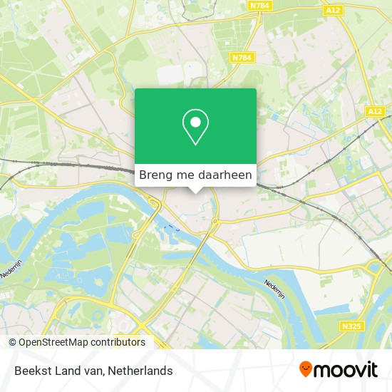 Beekst Land van kaart