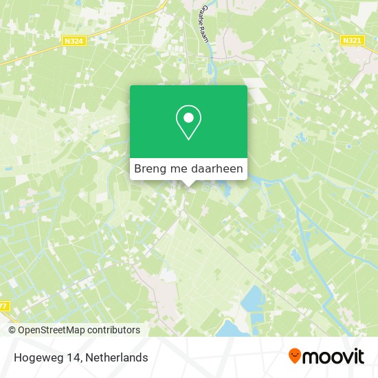 Hogeweg 14 kaart