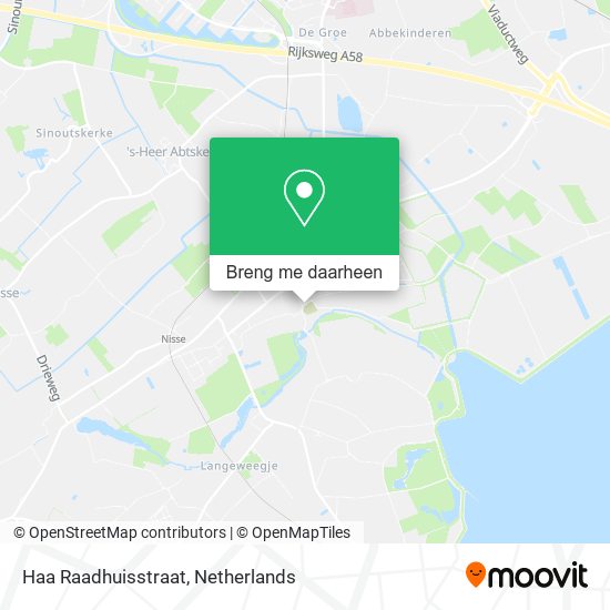 Haa Raadhuisstraat kaart
