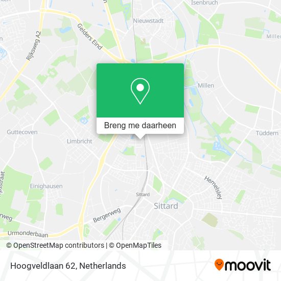 Hoogveldlaan 62 kaart