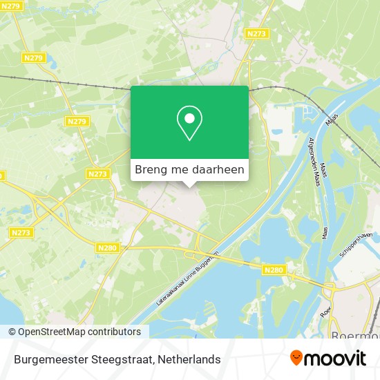 Burgemeester Steegstraat kaart
