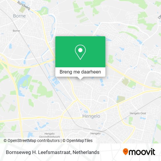 Bornseweg H. Leefsmastraat kaart