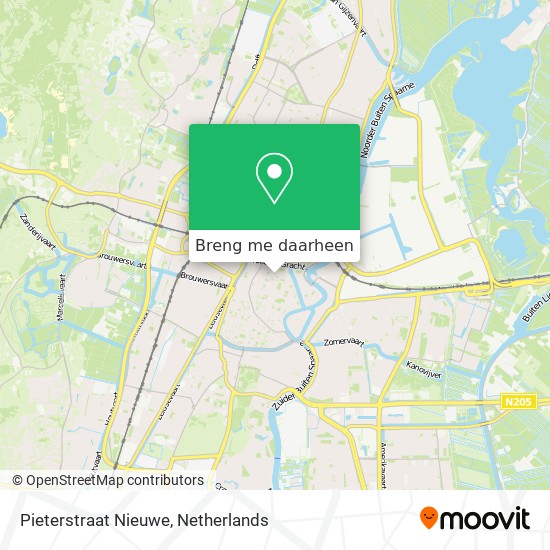 Pieterstraat Nieuwe kaart