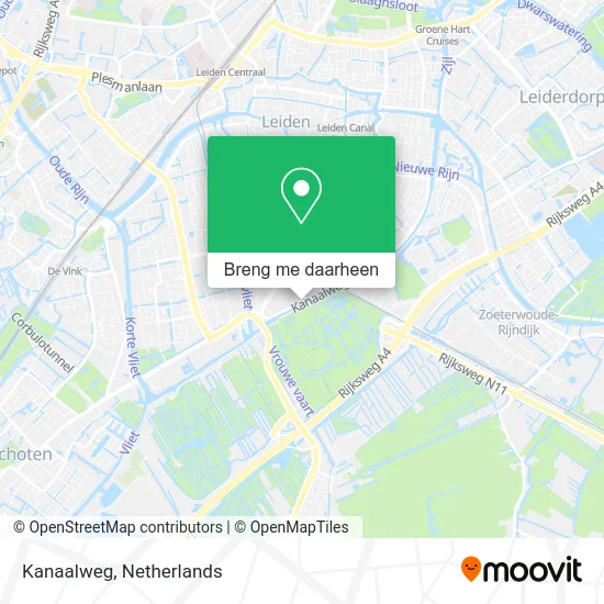 Kanaalweg kaart