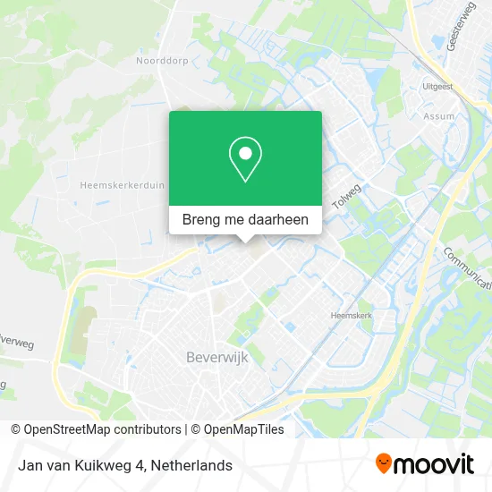 Jan van Kuikweg 4 kaart