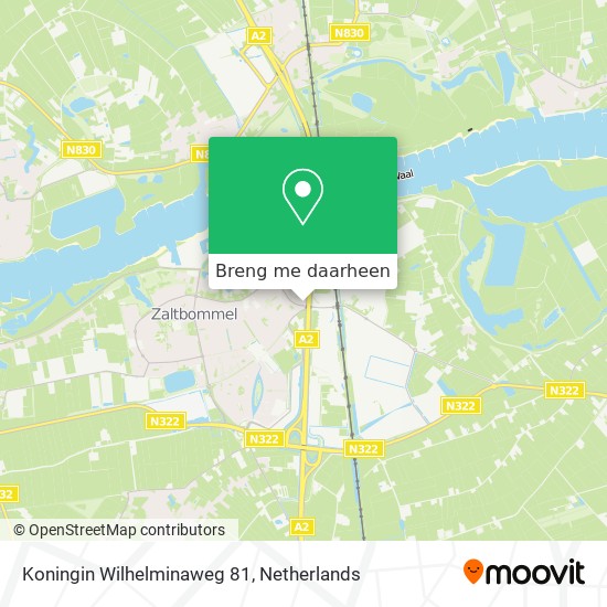 Koningin Wilhelminaweg 81 kaart