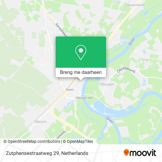 Zutphensestraatweg 29 kaart