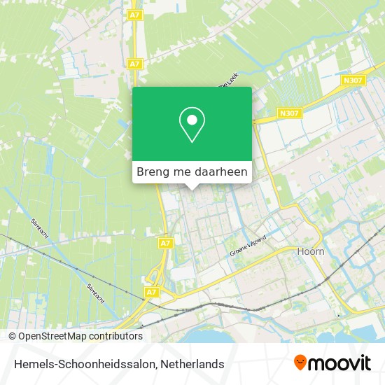 Hemels-Schoonheidssalon kaart