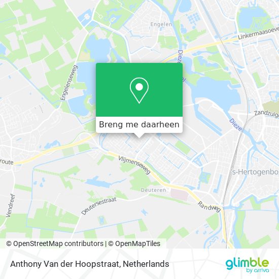 Anthony Van der Hoopstraat kaart