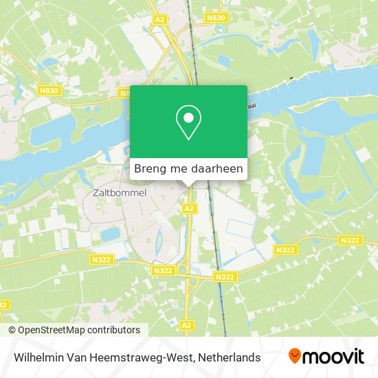 Wilhelmin Van Heemstraweg-West kaart
