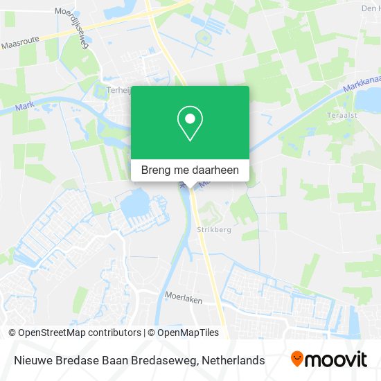 Nieuwe Bredase Baan Bredaseweg kaart