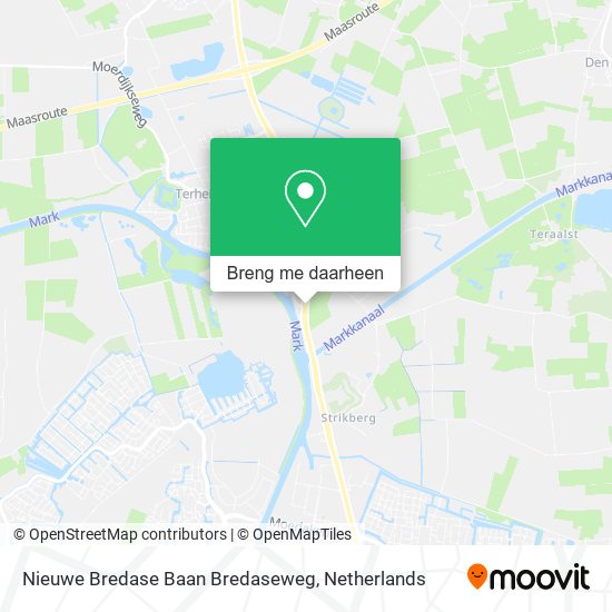 Nieuwe Bredase Baan Bredaseweg kaart