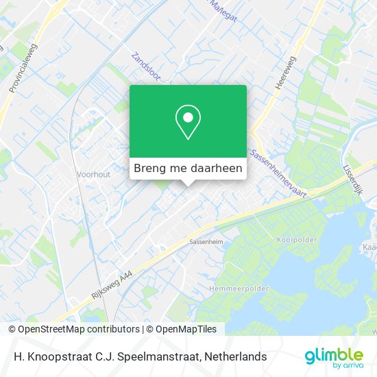 H. Knoopstraat C.J. Speelmanstraat kaart