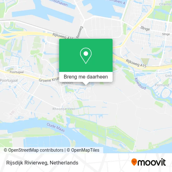 Rijsdijk Rivierweg kaart