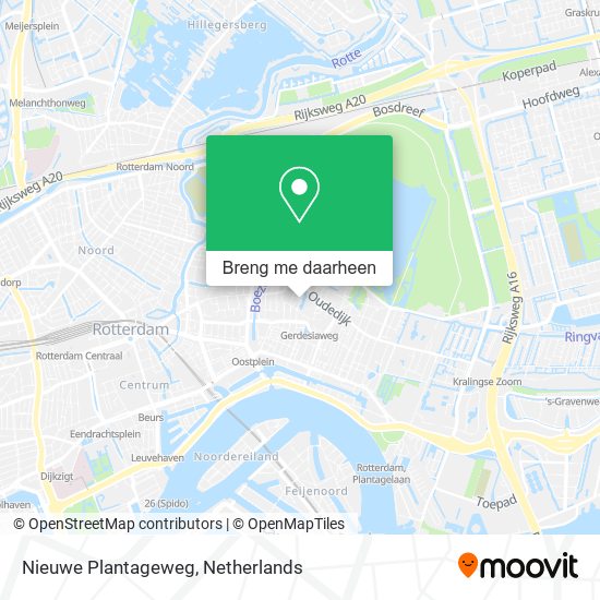 Nieuwe Plantageweg kaart