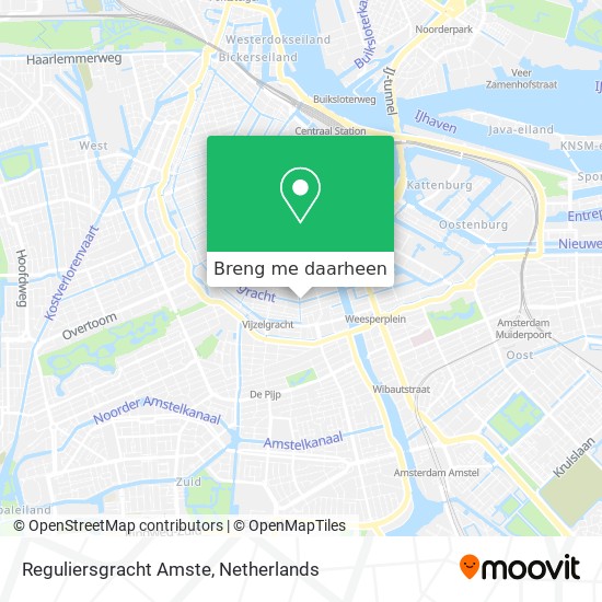 Reguliersgracht Amste kaart