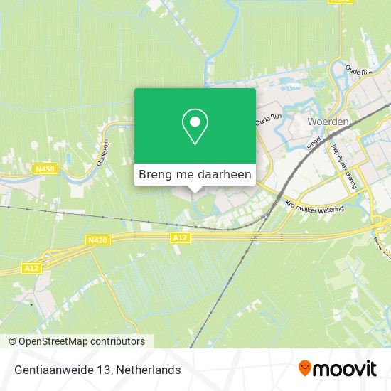 Gentiaanweide 13 kaart