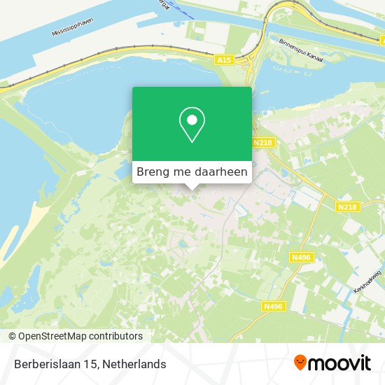 Berberislaan 15 kaart