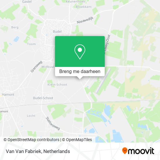 Van Van Fabriek kaart