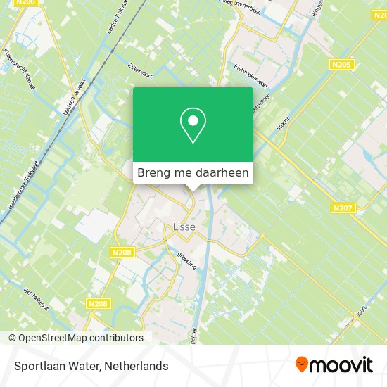 Sportlaan Water kaart