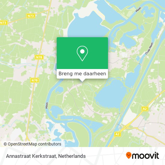 Annastraat Kerkstraat kaart