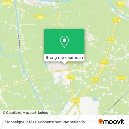 Monseigneur Meeuwissenstraat kaart