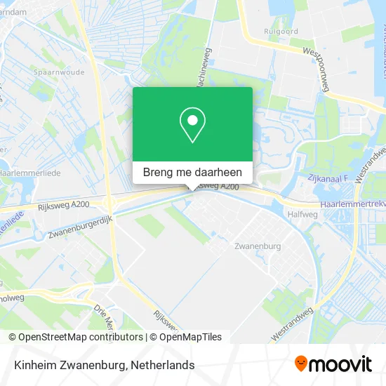 Kinheim Zwanenburg kaart