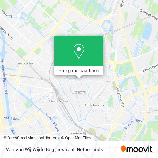 Van Van Wij Wijde Begijnestraat kaart