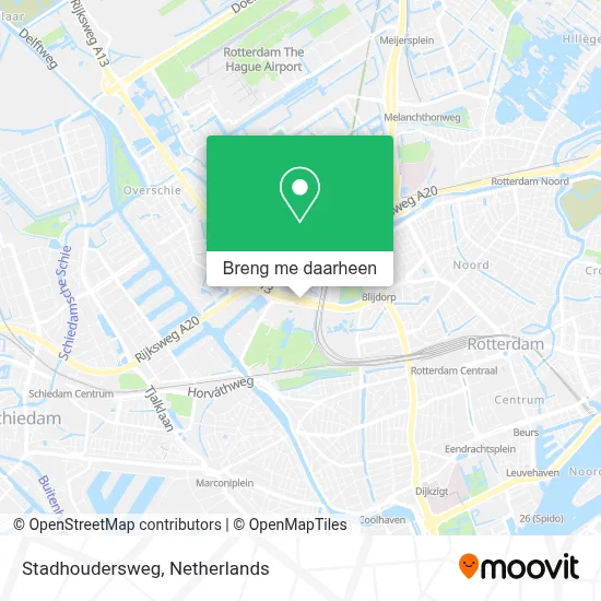 Stadhoudersweg kaart