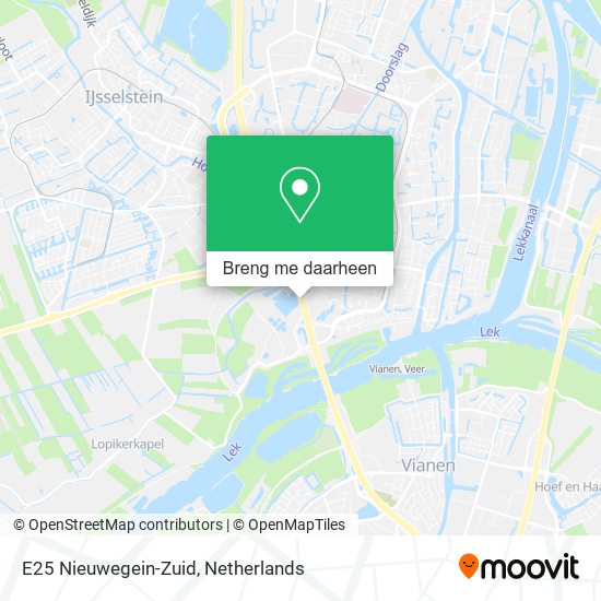 E25 Nieuwegein-Zuid kaart