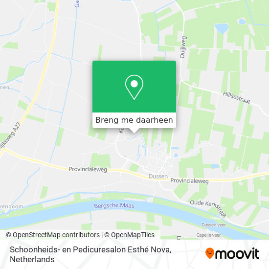 Schoonheids- en Pedicuresalon Esthé Nova kaart