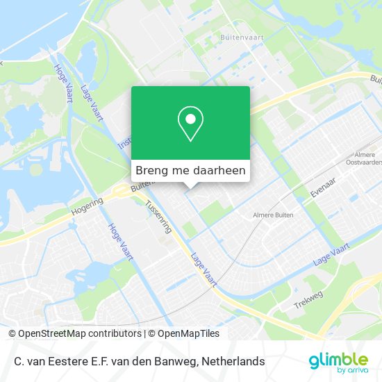 C. van Eestere E.F. van den Banweg kaart