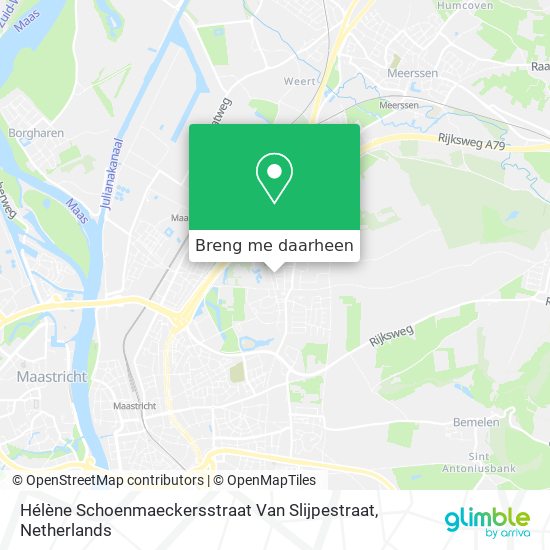 Hélène Schoenmaeckersstraat Van Slijpestraat kaart
