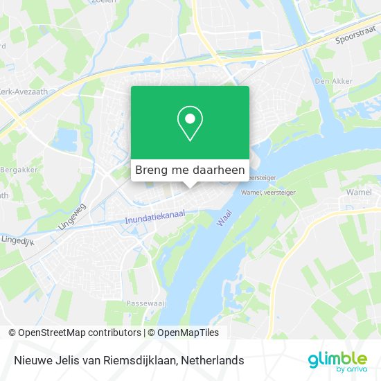 Nieuwe Jelis van Riemsdijklaan kaart