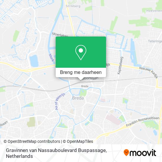 Gravinnen van Nassauboulevard Buspassage kaart