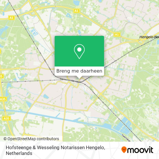 Hofsteenge & Wesseling Notarissen Hengelo kaart