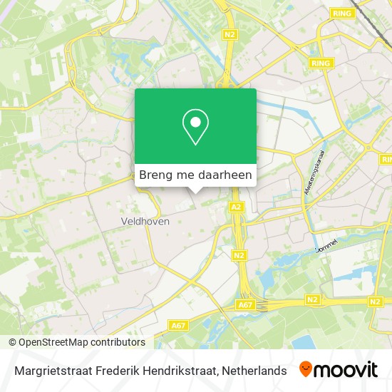 Margrietstraat Frederik Hendrikstraat kaart