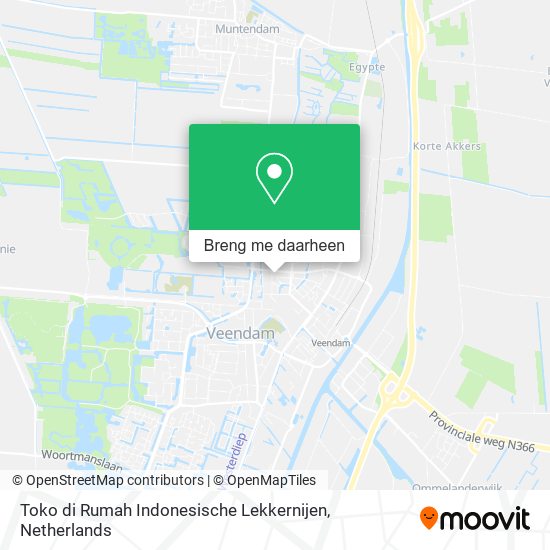 Toko di Rumah Indonesische Lekkernijen kaart