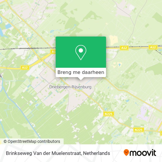 Brinkseweg Van der Muelenstraat kaart