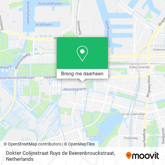 Dokter Colijnstraat Ruys de Beerenbrouckstraat kaart