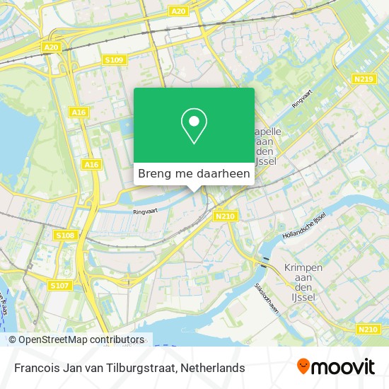Francois Jan van Tilburgstraat kaart