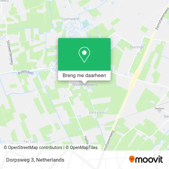 Dorpsweg 3 kaart