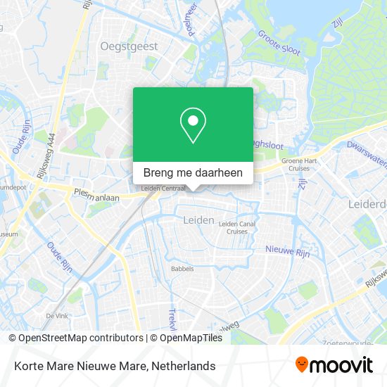 Korte Mare Nieuwe Mare kaart