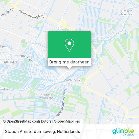 Station Amsterdamseweg kaart